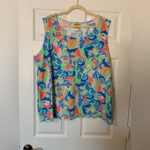 NWT Ruby Rd. Woman Sleeveless Floral Tank Top Plus Size‎ 3X